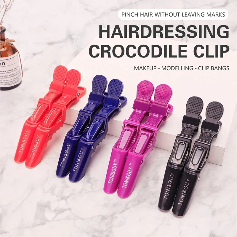 

6 Pcs Hairdressing Clips Women's Braided Hair Styling Clips Hairclips Plastic Claw Hairpin Barber Shop Haircut Tools Accessories