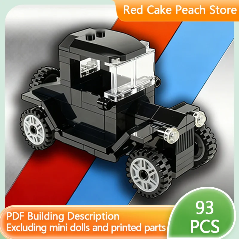 

City Car Model MOC Building Bricks Model T Classic Vintage Car Modular Technology Children Holiday Gifts Assemble Toys Suit