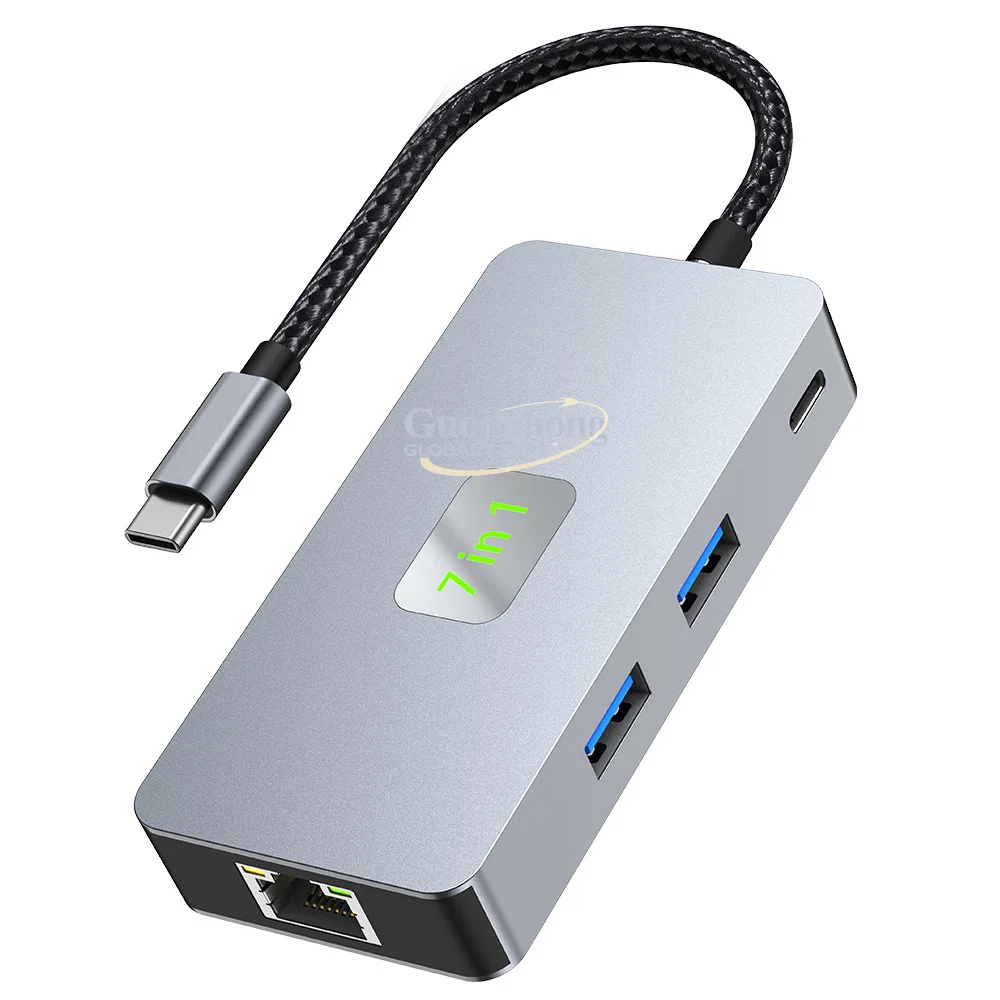 Notebook hub docking station 4k60hz usb3.2gen2 2.5g network interface card converter docking station type-c