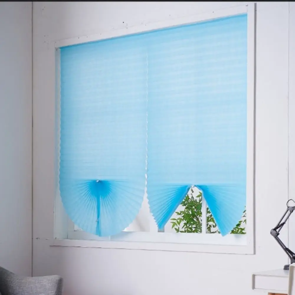 Temporary Curtain Sunshade Curtain UV Block Non-perforated Half Blackout Blind Thermal Insulated Adjustable Window Shade