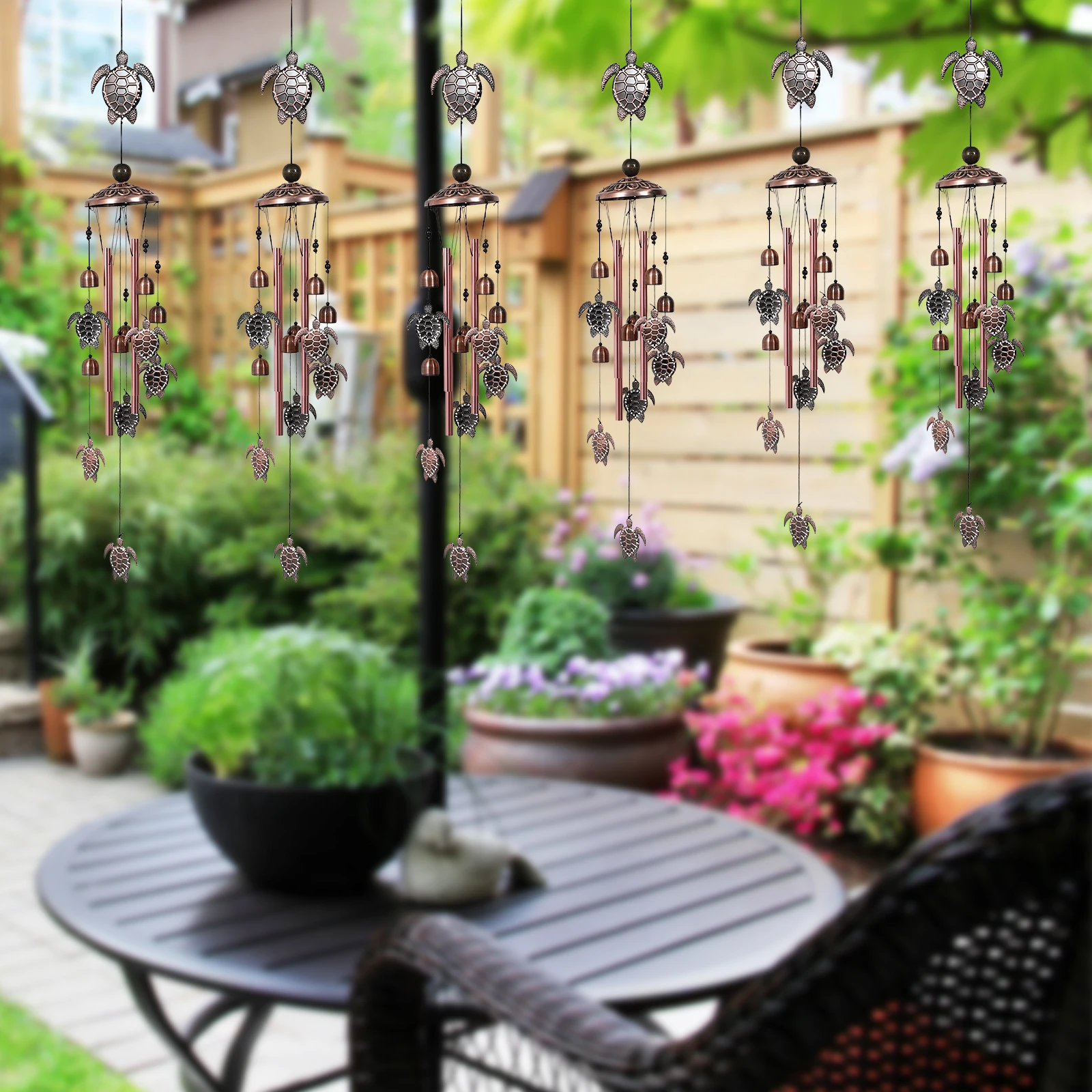 

Turtle Wind Chime for outside Hanging Chimes Outdoor Decorative Decoration Outdoors