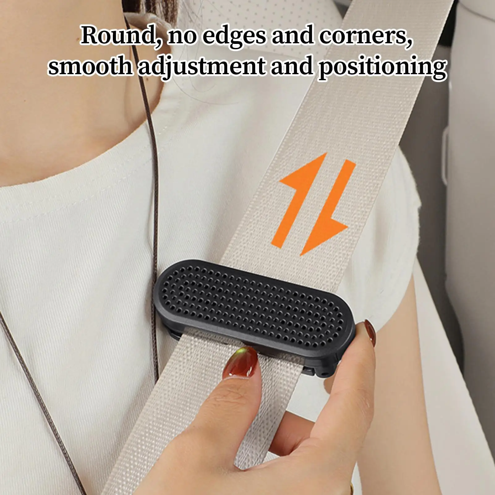 Car Seat Belt Adjuster Clip Shoulder Strap Positioner Anti Squeezing for SUV Truck Vehicle Easy Install Safety Comfort