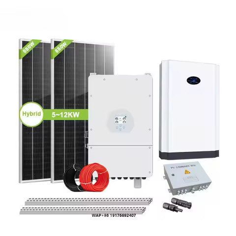 10Kw 10 Kw 20Kw 10000 Watt Solar Power Energy Panel System Off Grid Complete Kit Home Hybrid Full Set 50 Kva With Batteries
