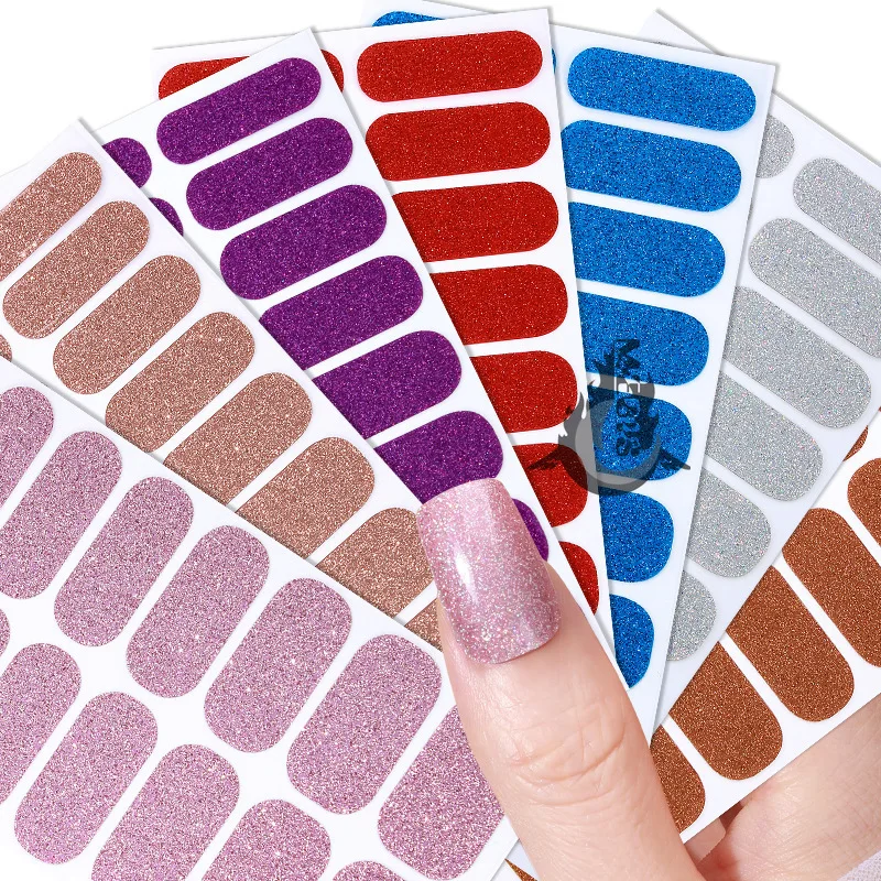 

MEBlS 16Tip Decoration Press on Nail Art Stickers Fake Nails for Manicure Sliders for Nails Material Accessories Tamagotchi Seal
