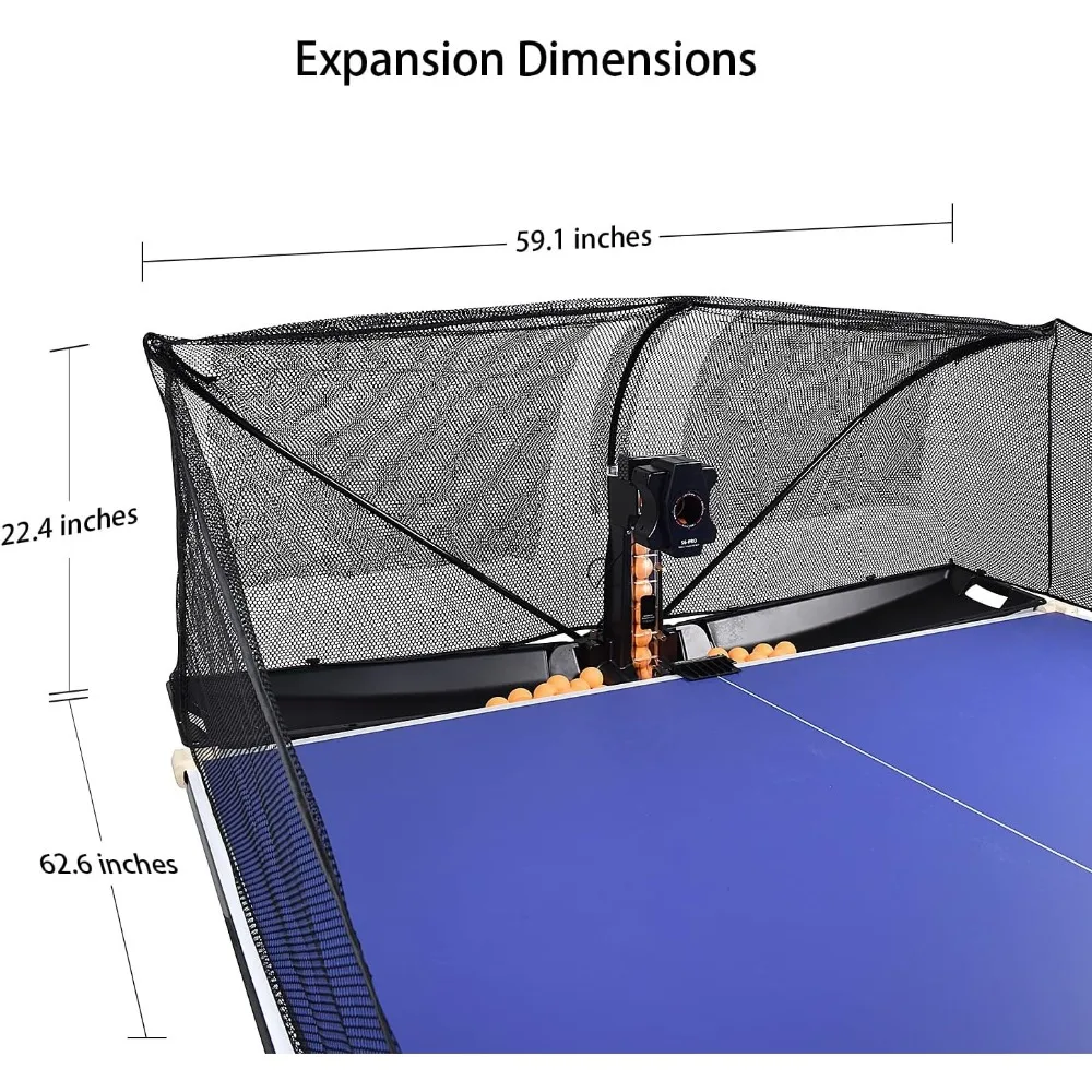 Robô De Tênis De Mesa Com Rede, Máquina Automática De Bola De Ping Pong, S6-PRO Trainer