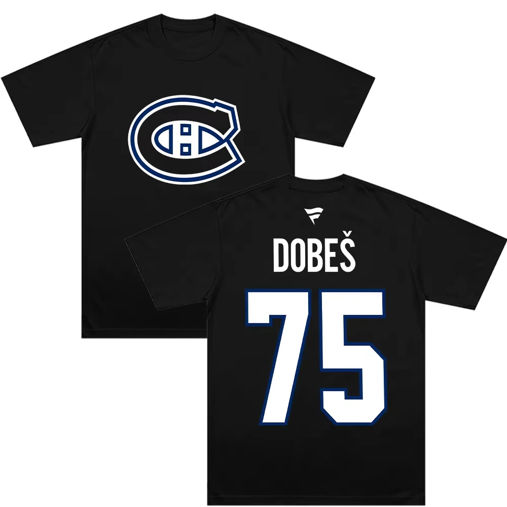 Montreal Canadiens Jakub Dobes 75 Cotton Shirt 2026 Summer N