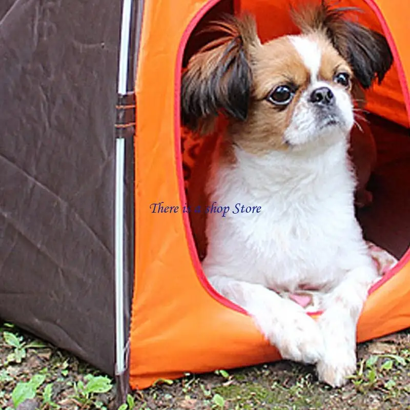D0AD Puppy Tent Bed for Indoor Kitten Small Dogs Shelter Bed House Teepee Tent Bed Shelter Gift for Summer Teepee