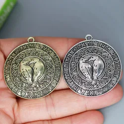 3Pcs/lot Metal Viking Men Charm Pendant For DIY Necklace Handmade Jewelry Making