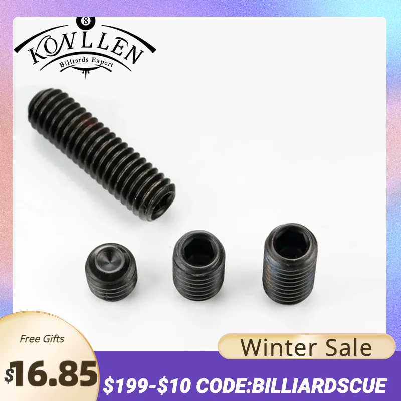 KONLLEN Weight Bolt Adjust 0.2/0.4/0.5/1.1oz 4 Pieces Set of Weight Bolt 12/19/25/45mm Adjustable Durable Billiard Accessories