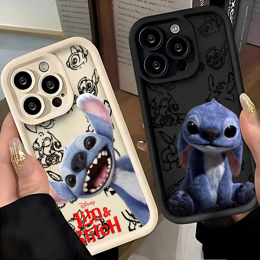 

Popular Cute Stitch New Phone Case For Samsung S25 S24 S23 S22 S21 S20 F06 M16 Note 20 FE Plus Ultra 4G 5G Soft Silicone Cover