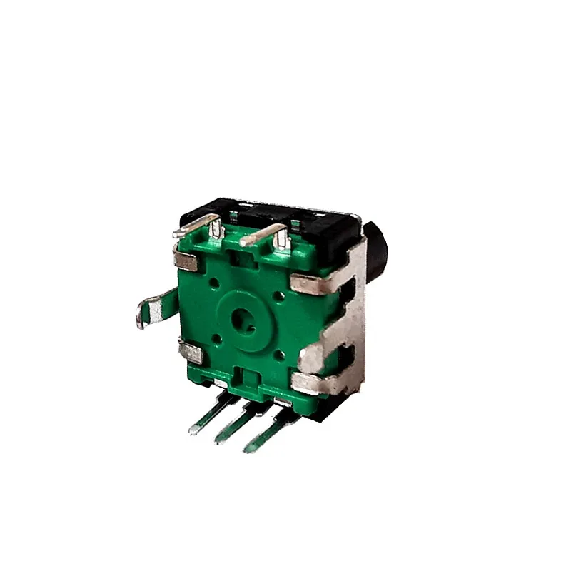 10pcs360 Degree EC12 Rotary Encoder RE12 Audio Encoder Coding 5Pin 24 Position With Push Button Switch Handle 12mm Half Shaft