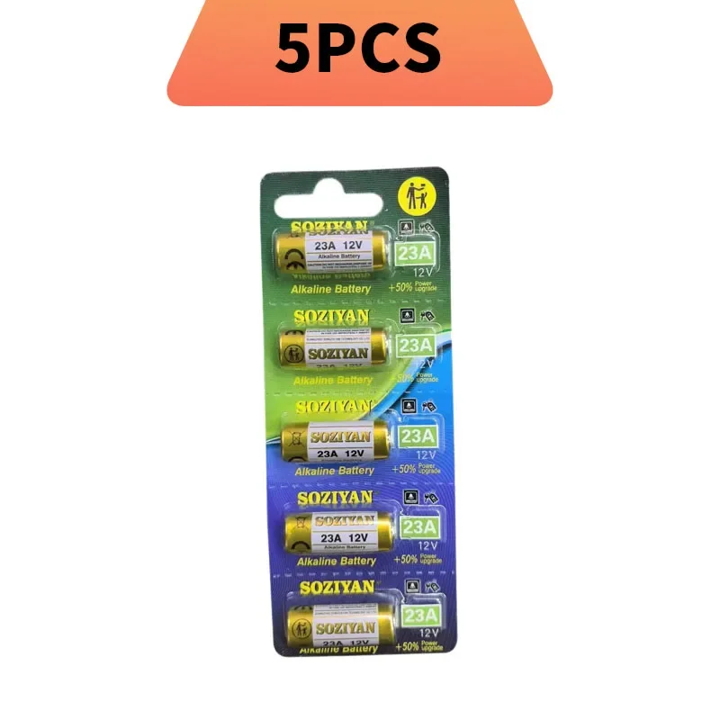 بطارية قلوية 12 فولت 23 أمبير (A23/E23A/LR23/L1028) لفتح باب المرآب عن بعد، جرس الباب، مفتاح فوب، مصباح يدوي، ألعاب-طاقة تدوم طويلاً