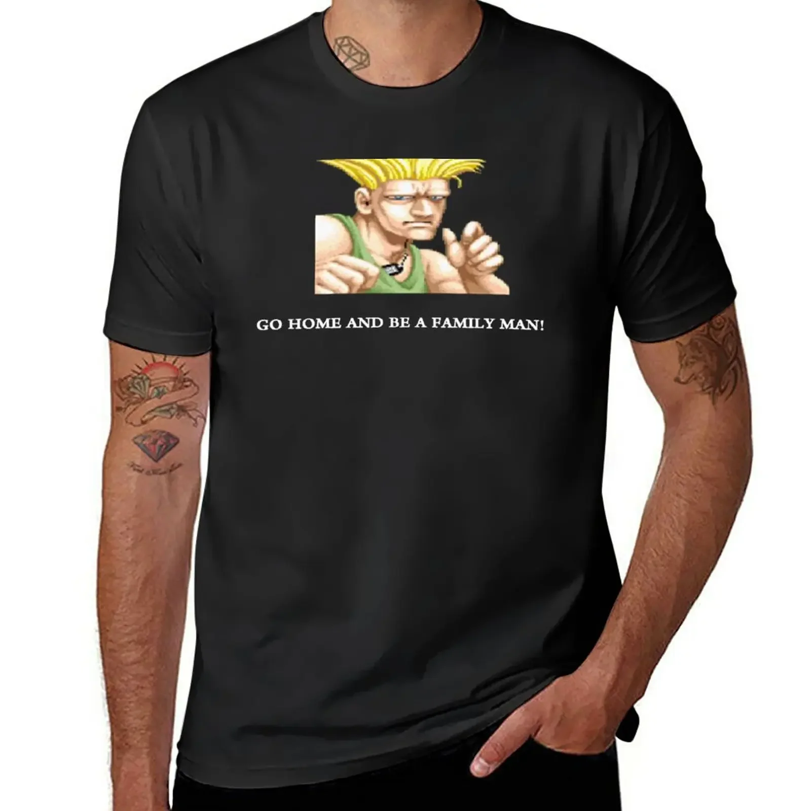 Guile Go Home And Be A Family Man T-Shirt new edition sports fans anime clothes men t shirt