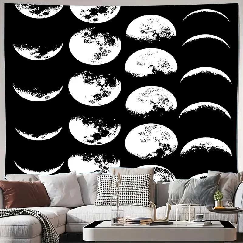 

Галактический гобелен, космическая туманность, настенный гобелен, небесная Вселенная, луна, звезды, декор для комнаты, эстетический домашний декор в общежитии, большой гобелен