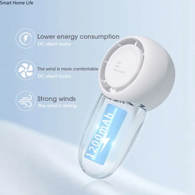 مروحة جيب صامتة محمولة ، شحن USB ، تبريد ، إبداعي ، لطيف ، 3 سرعات ، سفر ، طالب ، صغير ، جديد ، صيفي