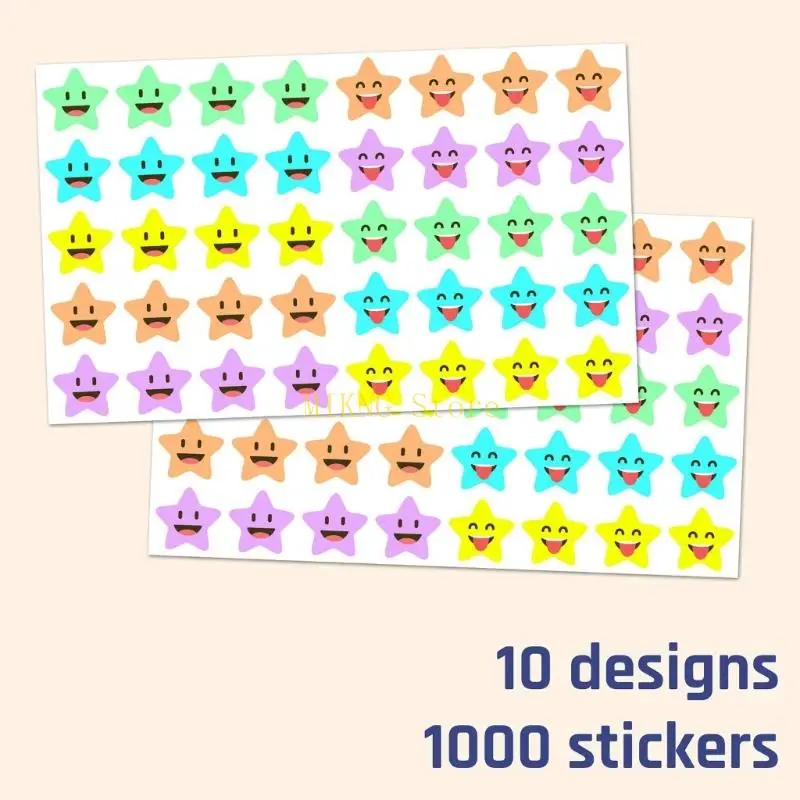 10シートスモールスターステッカーギフトステッカーステッカー報酬ステッカーベストセールベストセール