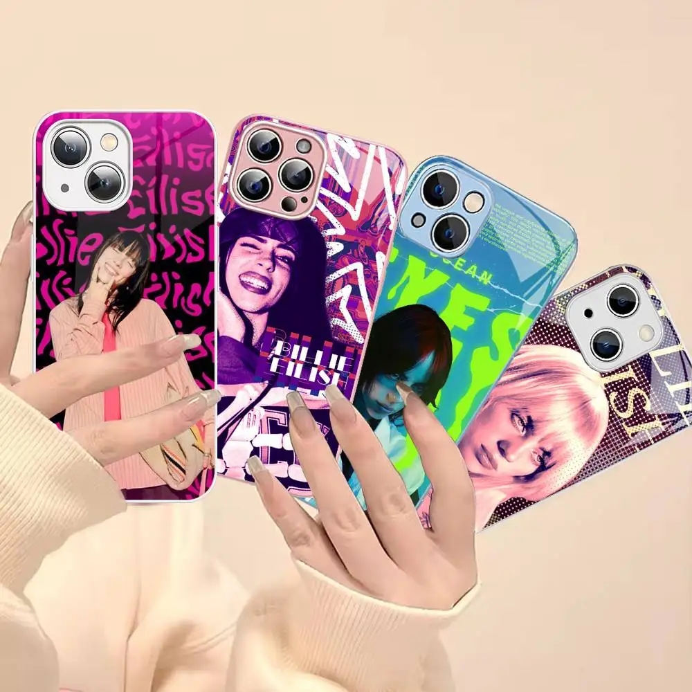 Pop Singer B-Billie Tempered Glass For Iphone 14 13 12 11 Pro Mini XS MAX 14Plus X XS XR Cover