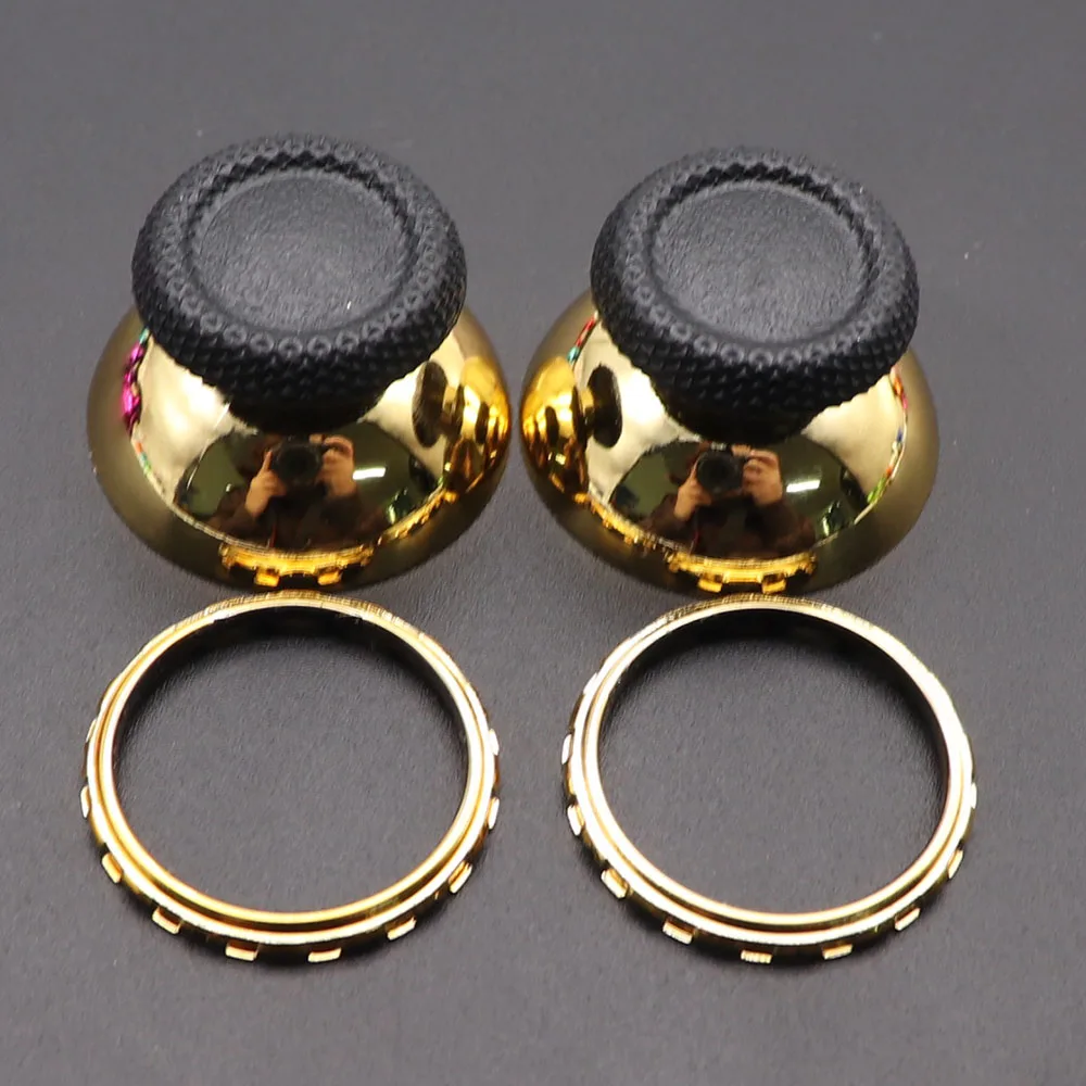 1set For PS5 V1 V2 V3 Controller Analog Accent Thumbstick Rings With 3D Analog Thumb Stick Joystick Caps Grip Game Accessories