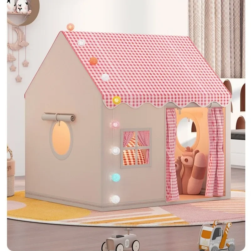 Kind kleines Haus faltbare Spielzelt Kind Spielzeug Zelt Prinzessin Mädchen Schloss Spielhaus Baby Zelt nicht im Lieferumfang enthalten Licht Ball Weihnachtsgeschenk