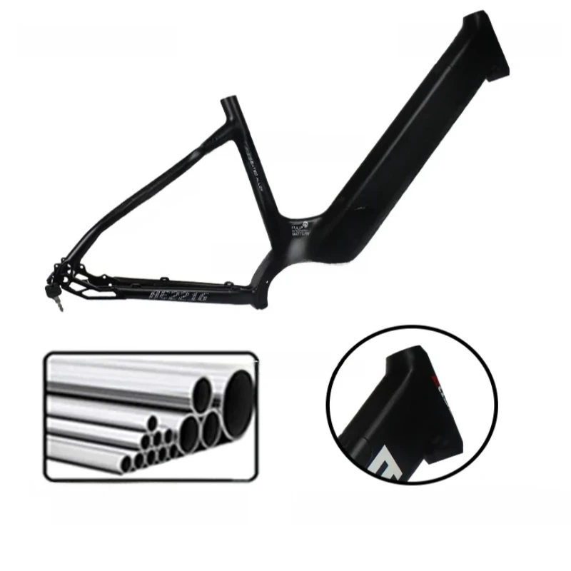 2023 Custom Electric Bicycle Frame Aluminium Step Through Ebike Frames