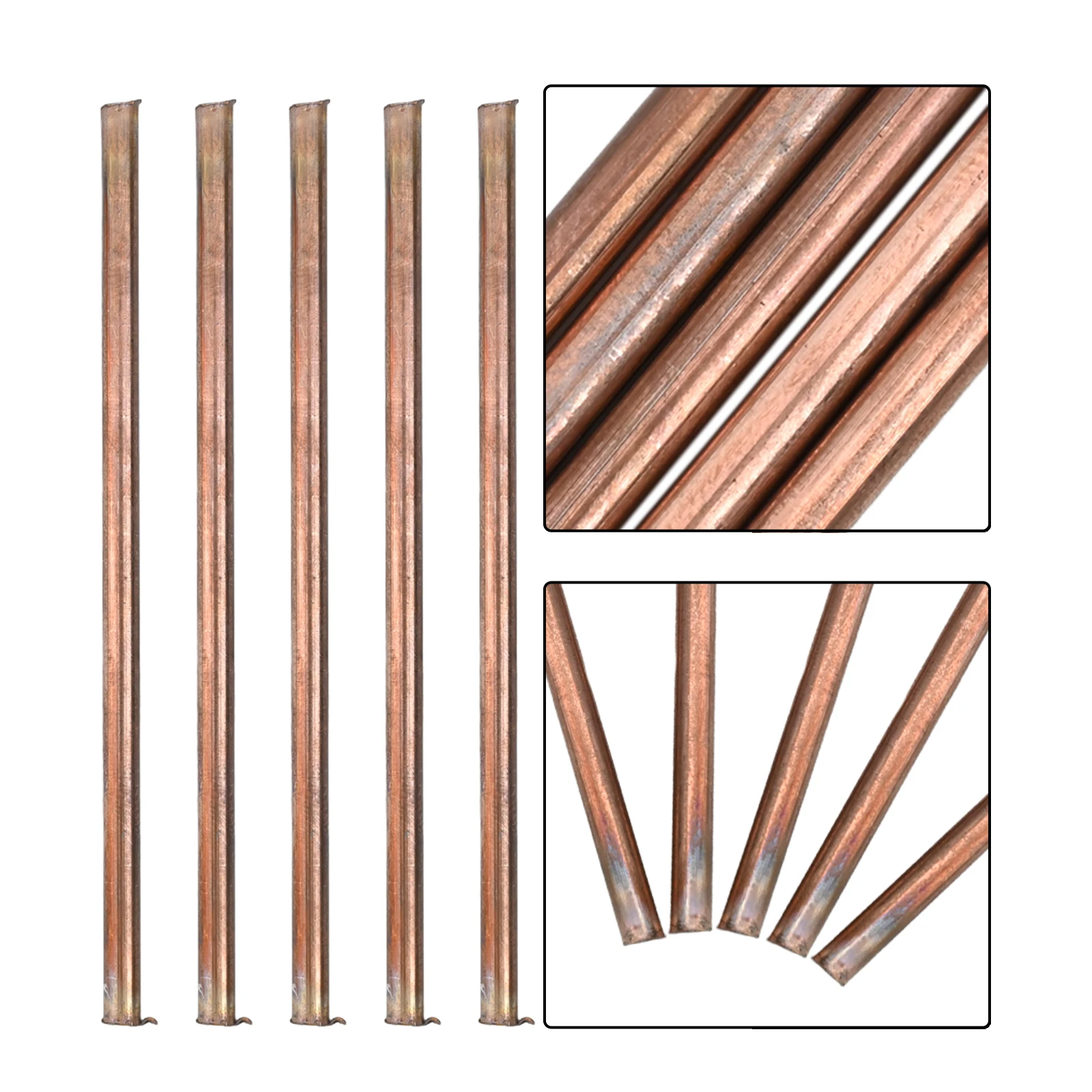 Brass Rod Copper Rod Industrial Solid 100mm Length 4mm Diameter 5 Pcs Copper Metal Rod Cylindrical Pure Copper