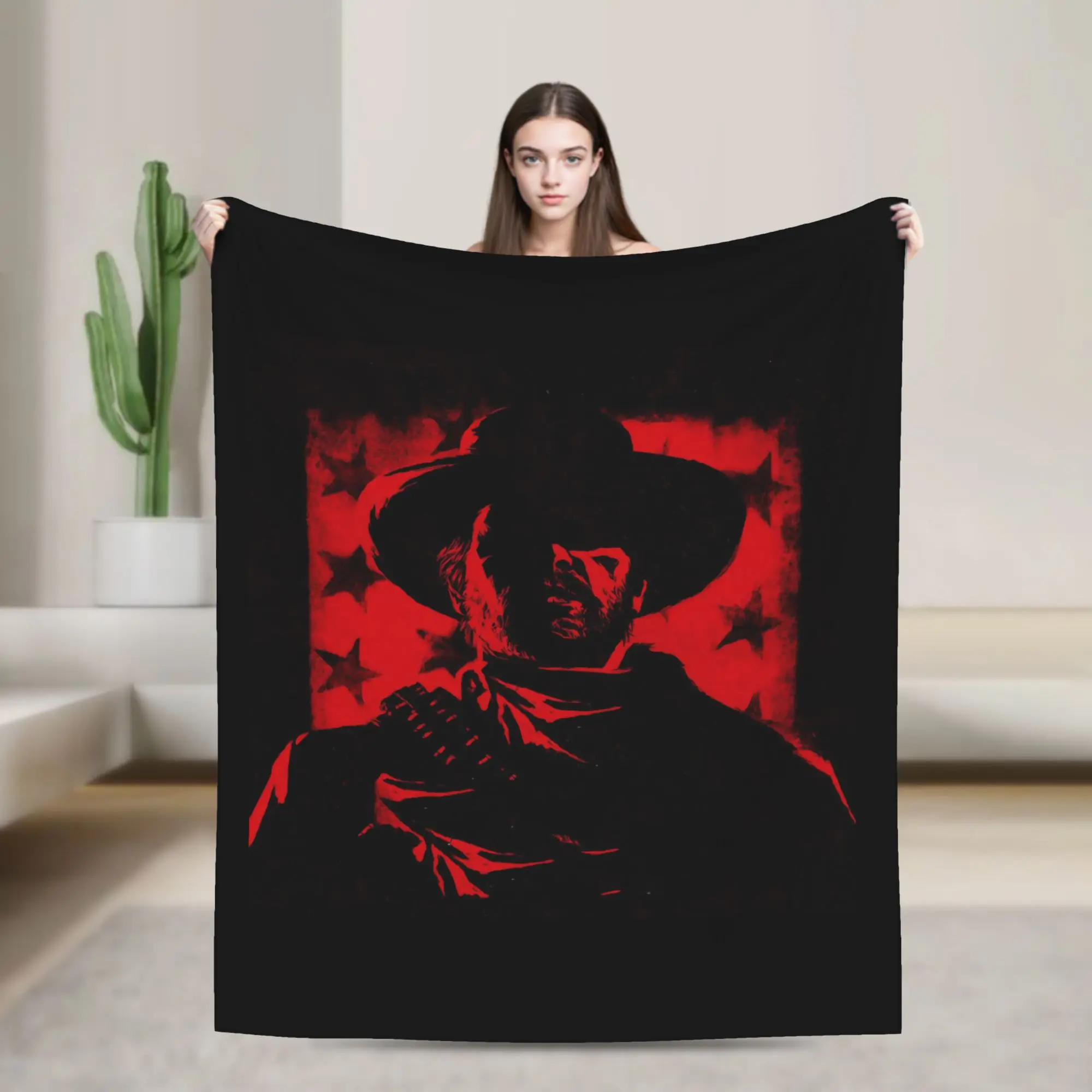 Couverture en flanelle Red Dead Redemption, couverture légère et fine multifonction pour l'hiver, pour la literie, le tapis de voiture