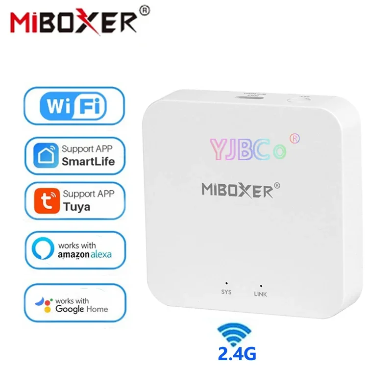 Miboxer 2.4GHz Gateway WL-Box2 Tuya WiFi Smart Controller With Smart Life APP Alexa Google Home For Mi-Light LED Bulb/Light Lamp