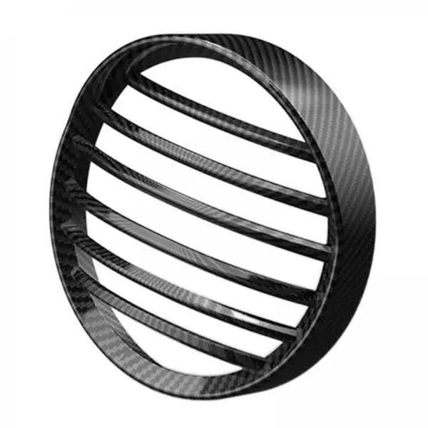 

Universal Motorcycle Headlight Cover Protector ABS Grille Mesh 14cm Round Shade for Front Lamp Accessories