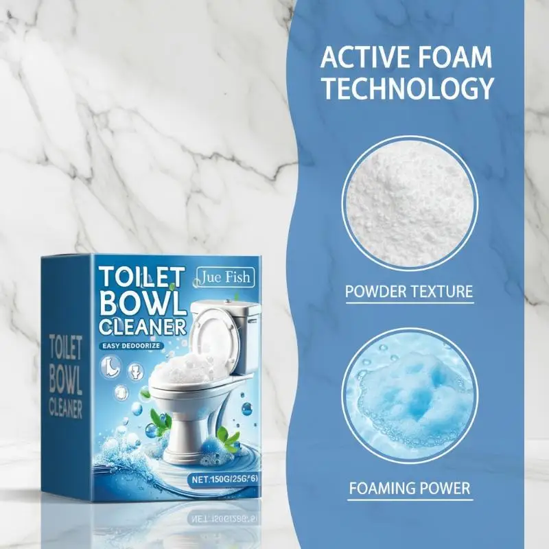 ZLinKJ Toilet Cleaning Powder  Stain Remover Bowl Yellowing Descaler Fragrance Deodorizer Toilet Cleaning Solution for Tank Bowl