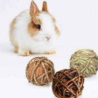 9pcs Willow Branch Ball Chew Toy For Rabbit Hamster Chinchilla Small Animals And Birds Willow Branch Ball Fun Toy