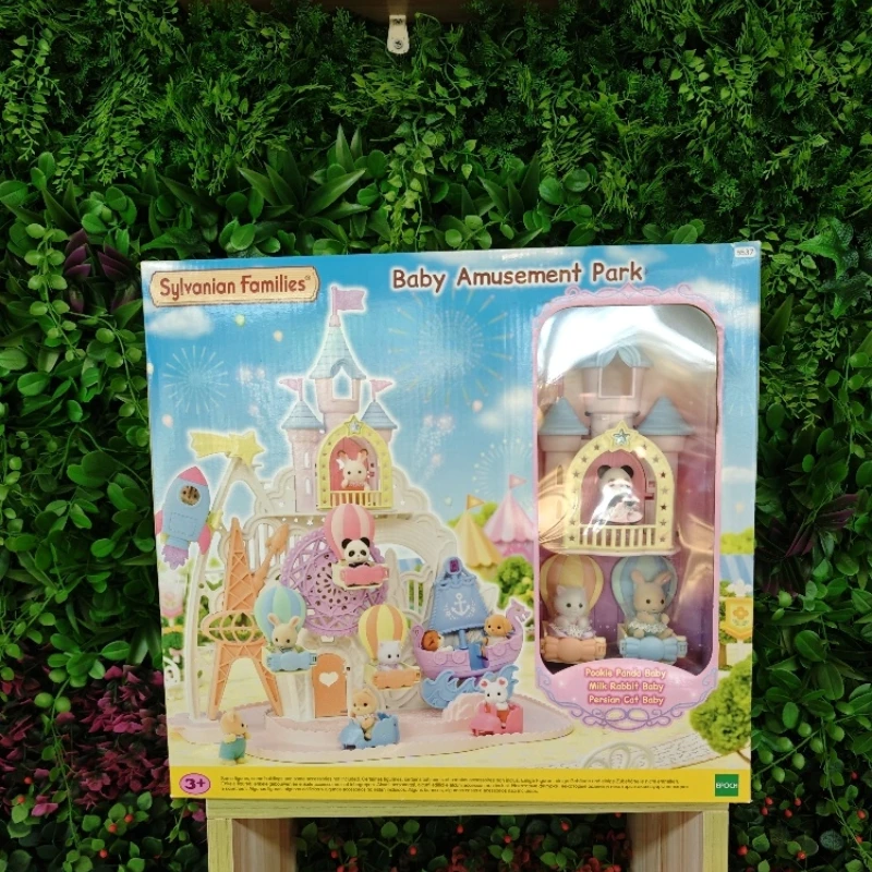 Sylvanian Families Dream Castle Set Baby Amusement Park Surface Flocking Soft PVC ABS Plastic Material Cute Doll Simulation Toys