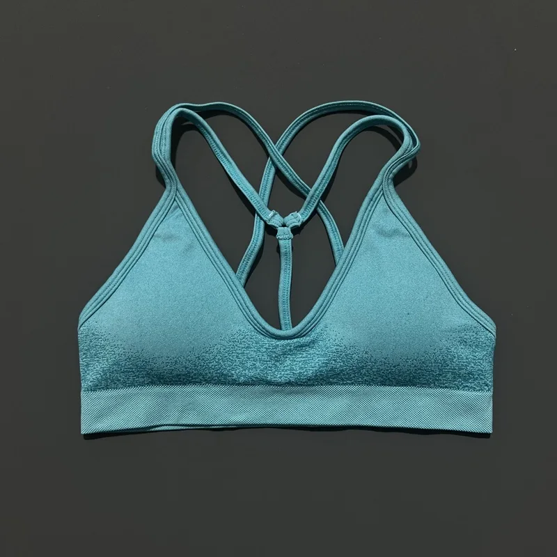 Ignite Cross Back Sports Bra Seamless Design High Stretch with Durable Fabric Underband for Light Support Gym Yoga Sports