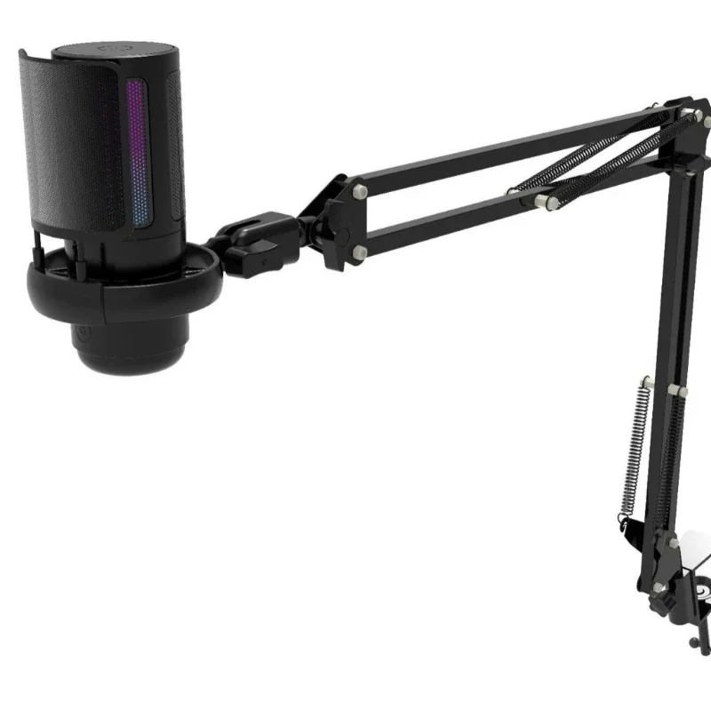 

New USB microphone with RGB light switching one-click mute computer recording game competitive condenser microphone