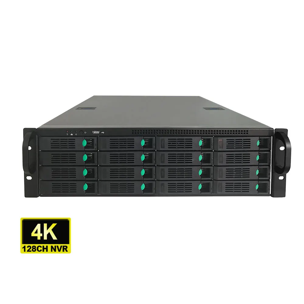 128-kanałowy system nagrywania wideo Nvr 4K 24 SATA Nvr System kamer H.265 Rtsp Vms Web 1ch 8mp Odtwarzanie Aplikacja SeeEasy