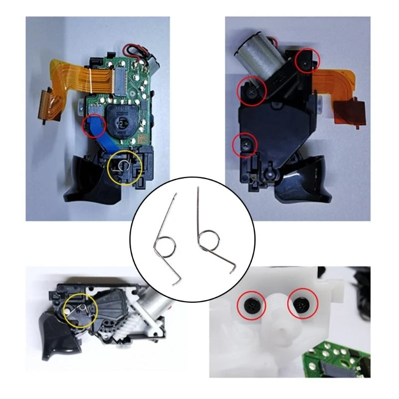 

652F 10Pcs Replacement L2 Buttons Rotating Shaft Springs for Controller Self-adaption Motor Spring for