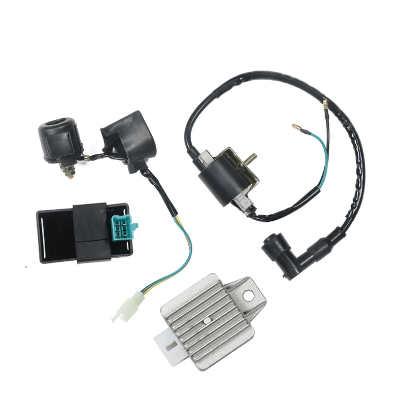 Motorcycle Part for 110cc 125cc 140cc Pit Dirt Bike Ignition Coil Set CDI Unit Rectifier Regulator Fits Motorcycle Ignition Coil