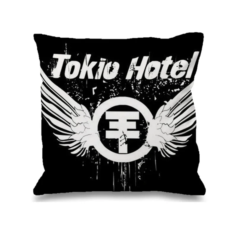 Tokio Hotel 50x50 Cushion Cover 45x45cm Decorative Pillowcase for Living Room Car Decoration Sofa Pillow Home Decor Pilow Covers