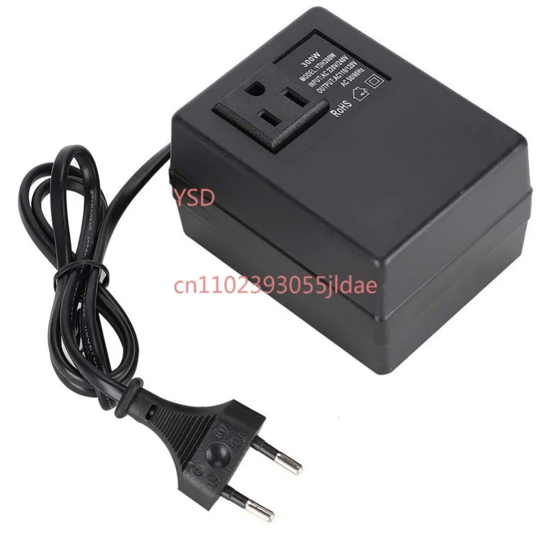 Portable Step Down Power Transformer 220V To 110V EU Standard Plug Voltage Changer
