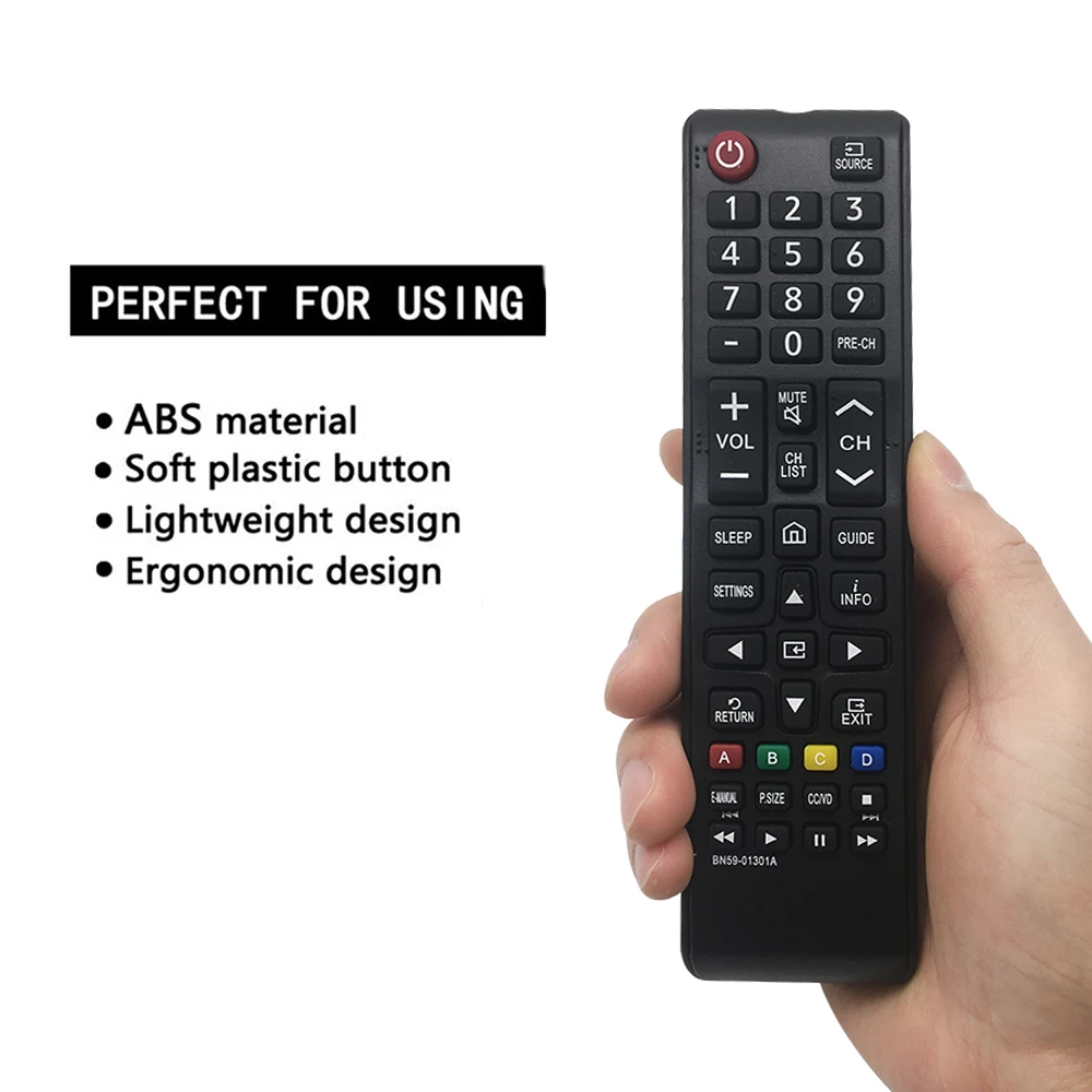 MHz IR Remote Controller BN59-01301A Compatible with SAMSUNG TV LED Models N5300 NU6900 NU7100 NU7300 Replacement BN59-01303A