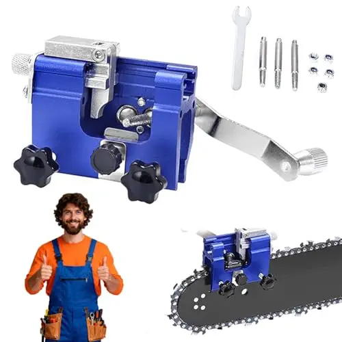 

Универсальный ручной заточный станок для цепных пил с 3 шлифовальными стержнями, портативный инструмент для заточки цепей всех типов цепных пил