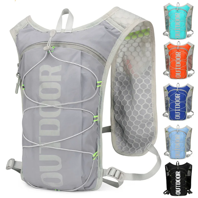 

Jogging Cycling Supply Bag nylon Vest Pack Multifunctional running backpack Marathon Sports Backpacks 5L