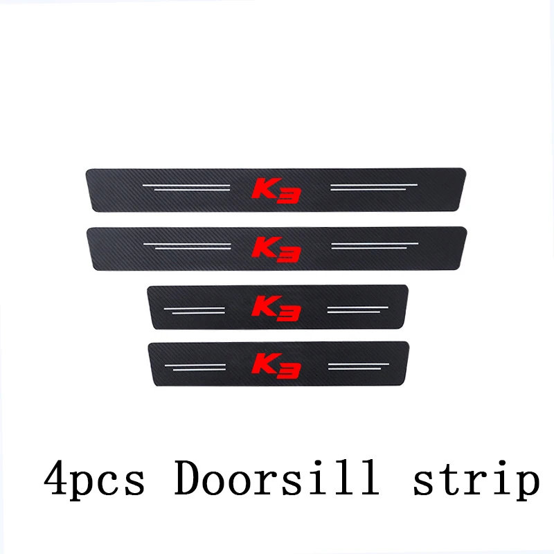 for kia k2 K3  K5  K7  K9 K900  4pcs Car threshold Car sticker car accessories