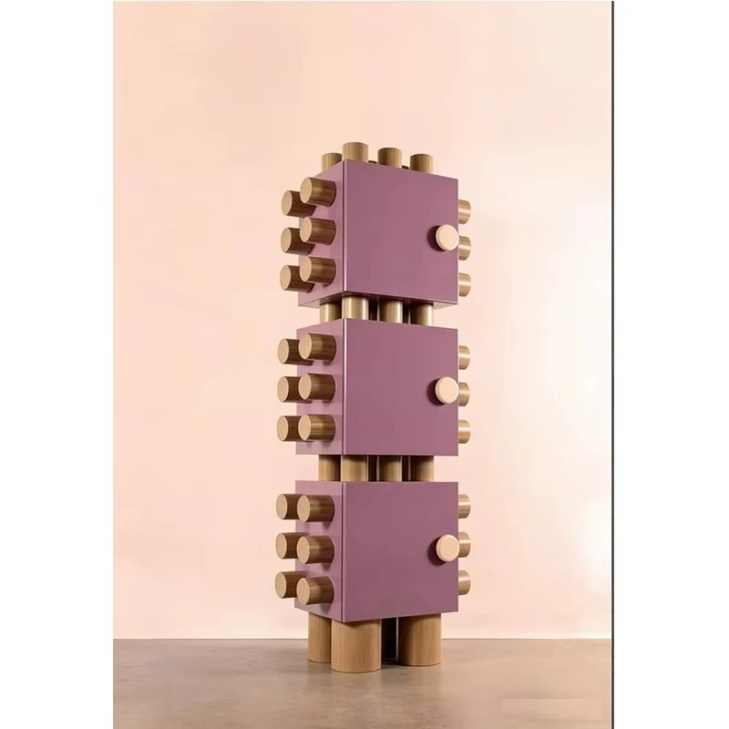 eo-Stackable Modular Storage Cabinet Customizable Living Room Bedroom Organizer Home Multi-Functional Shelving Unit^