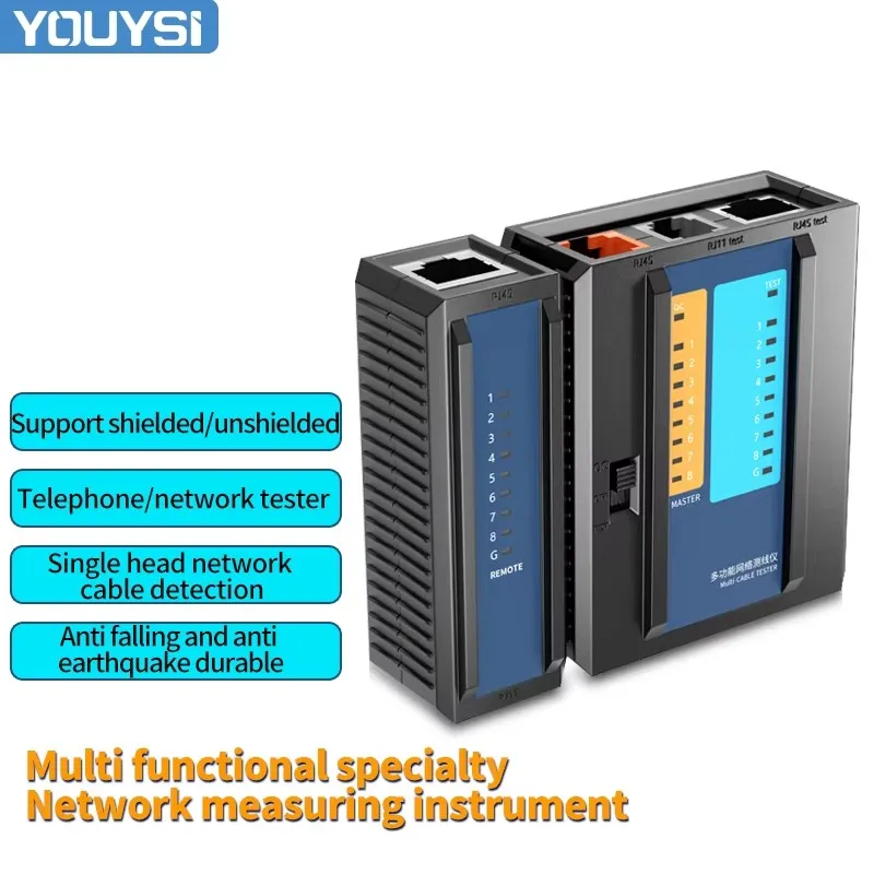 

Network cable tester Multifunctional line tester Computer network Crystal head Telephone line project Household test