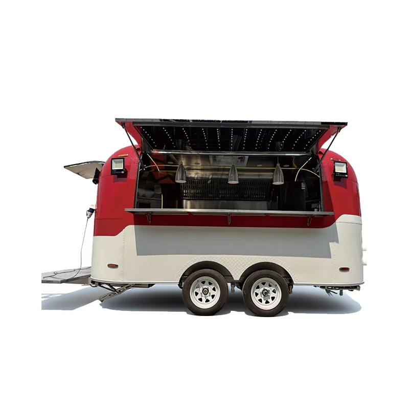 Manufacturer of Mobile Restaurant Kiosk Hot Dog & Ice Cream Food Cart Fully-Loaded Kitchen Trailer Food Truck
