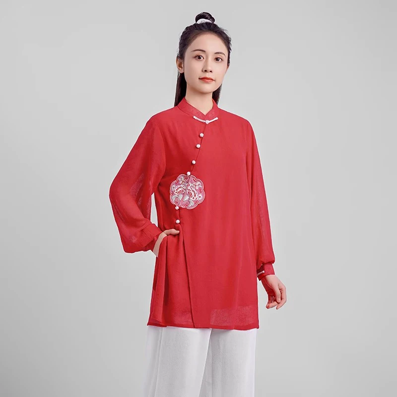 

Women's Elegant Martial Arts Clothes Tai Chi Uniform Kung Fu Performance and Competition Costume Traditional Chinese Style