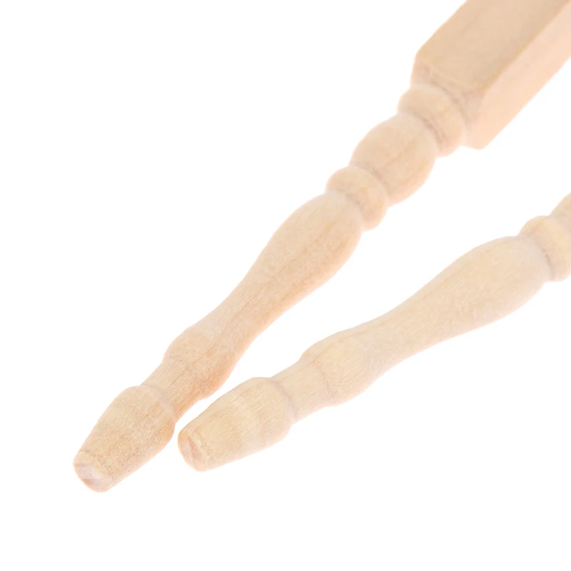 4pcs/set 1:12 Dollhouse Miniature DIY Wooden Table Leg Furniture Dolls Home Decoration Accessories