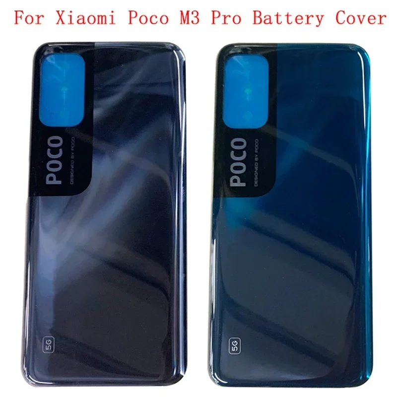 

Back Door Battery Cover Case Housing For Xiaomi Poco M3 Pro Rear Cover with Logo Repair Parts