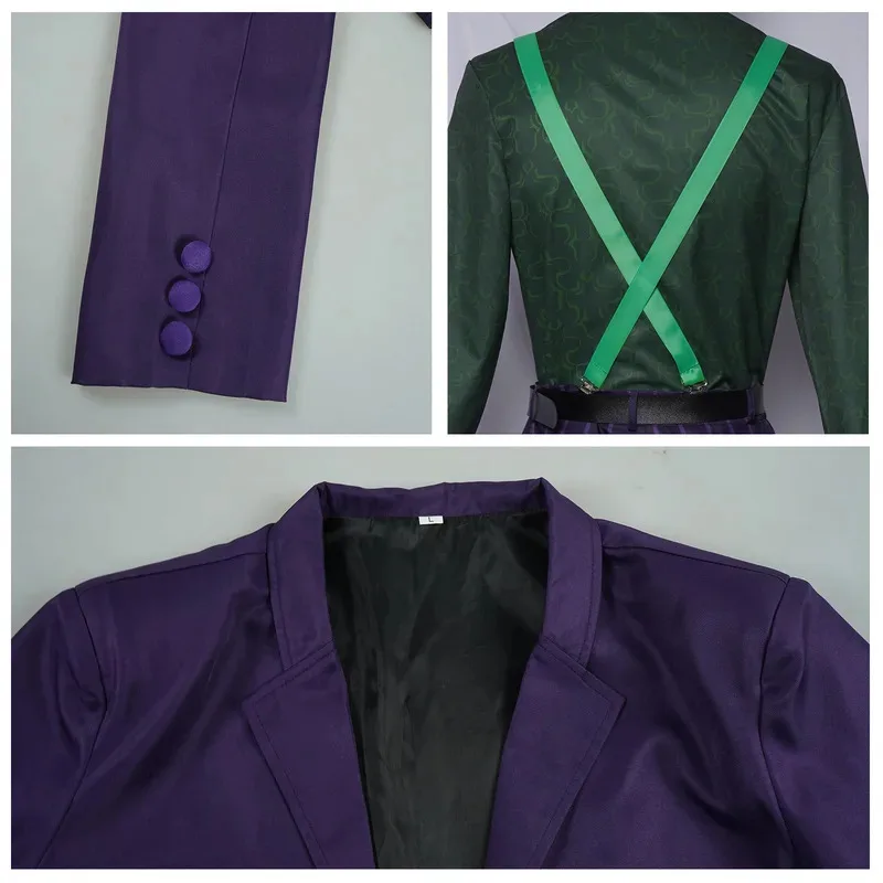 مورتال كومبات 11 مهرج مهرج قميص سترة السراويل العليا البدلة تأثيري حلي هالوين حفلة تنكرية كرنفال الزي للرجال kn.7