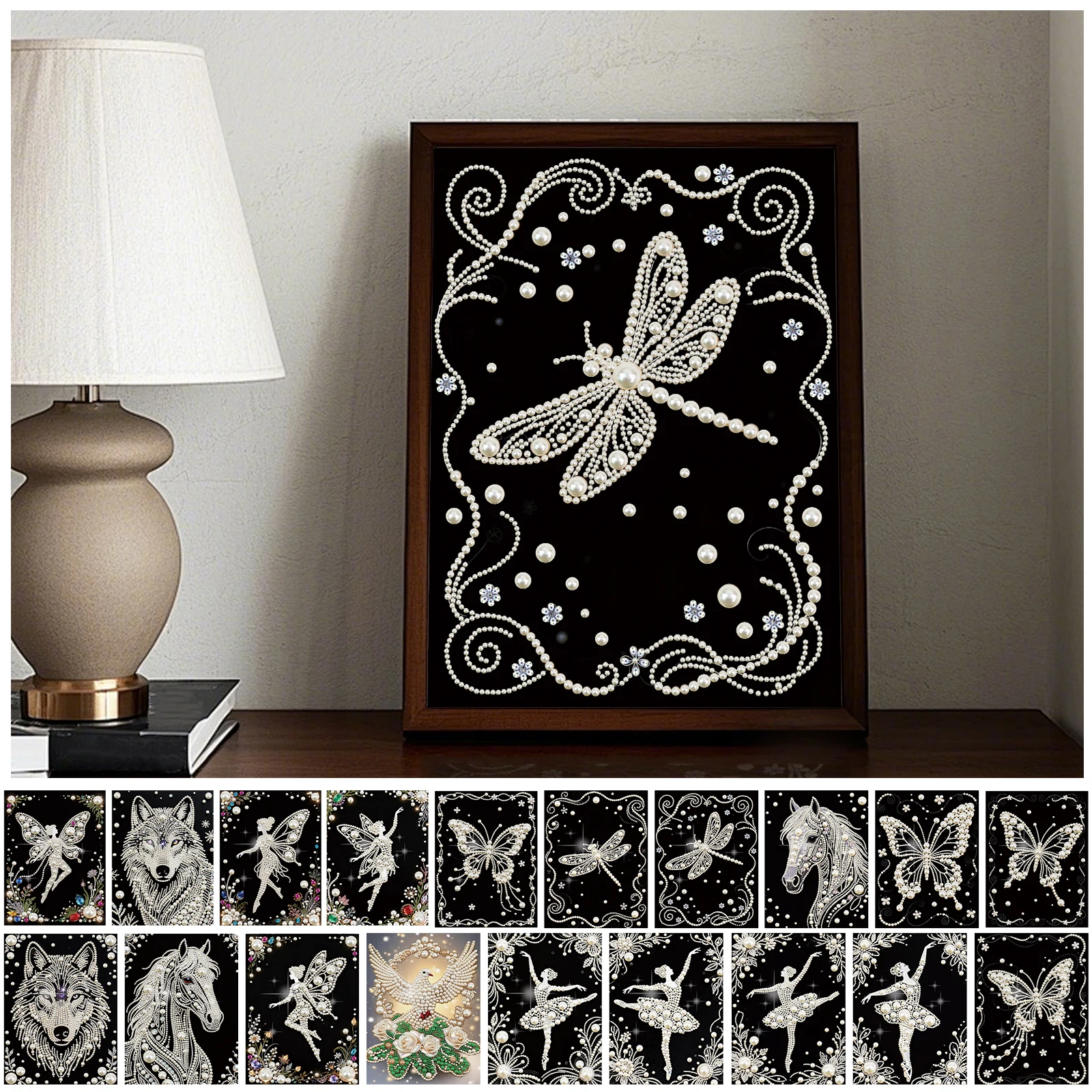 

DIY Pearl Art Painting for Adults/Beginners Gift Home Decor Pearl Gem Paintings Picture Arts Craft 30x40cm Without Frame